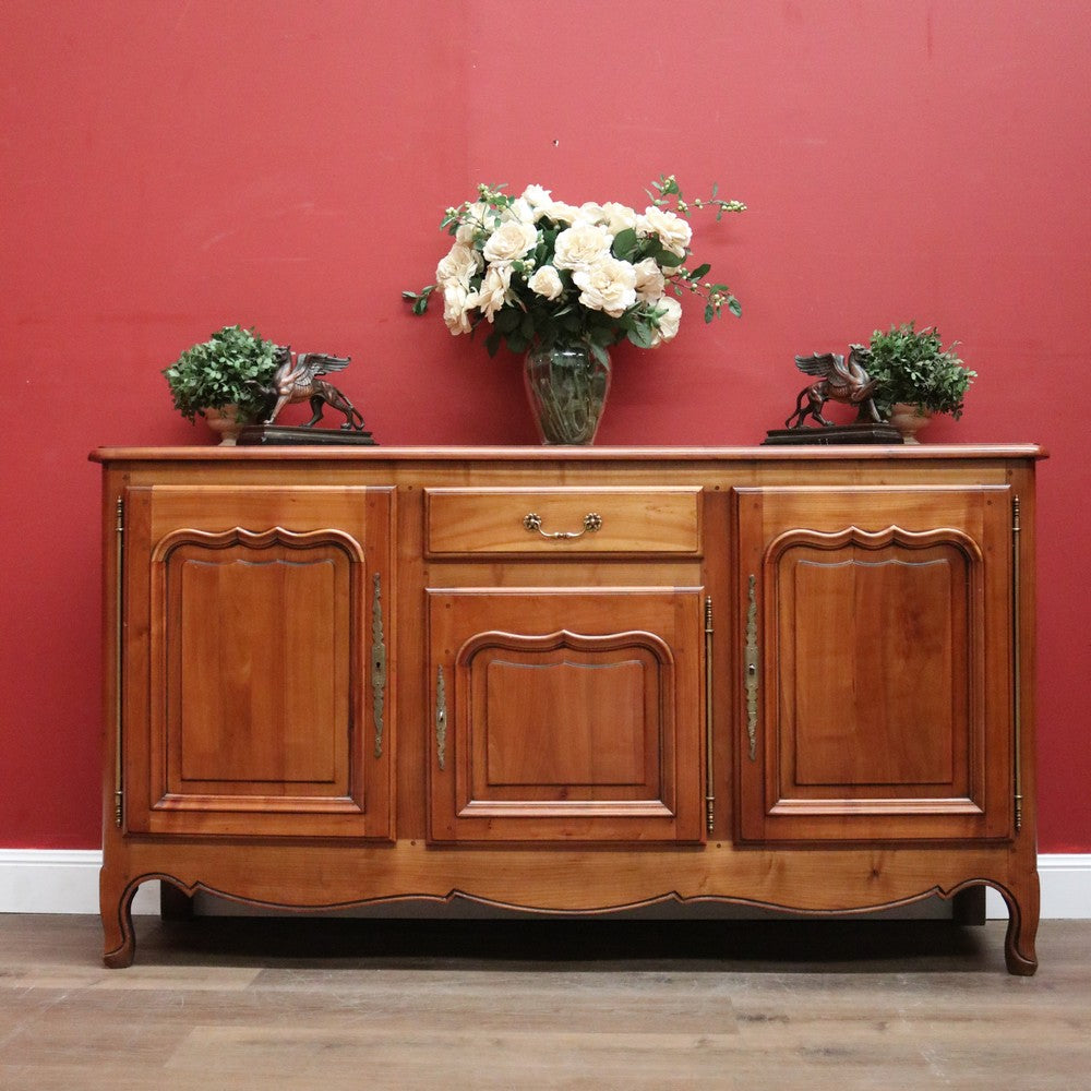 Vintage French Three-Door Sideboard Buffet, Hall or Entry Cabinet or Cupboard. B11941