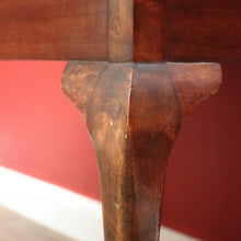 Load image into Gallery viewer, x SOLD Antique Australian Chess Table with Carved Timber Chess Pieces. Australian Maple. B11976
