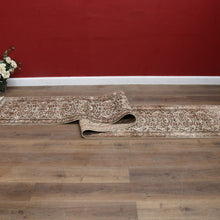 Load image into Gallery viewer, Hali Handmade Silk Persian Kashmir Hall Runner Rug in Cream and Pastel Tones. B13133
