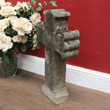 Load image into Gallery viewer, x SOLD Antique French Bluestone Cross, Religious Ornament, Home Devotion Cross. B11859
