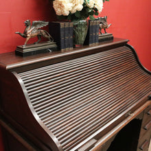 Load image into Gallery viewer, x SOLD Antique English Roll-top Desk, Office Desk, Home Office Desk, Drawers. B11970
