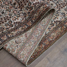 Load image into Gallery viewer, Hali Handmade Silk Persian Kashmir Hall Runner Rug in Cream and Pastel Tones. B13133

