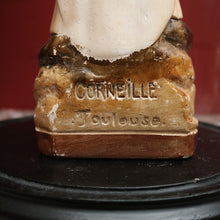 Load image into Gallery viewer, x SOLD Antique Italian Virgin Mary Statue under a Glass Dome on a Timber Plinth Base. B11728
