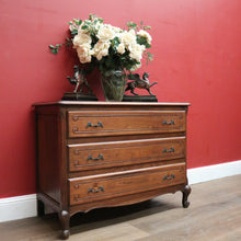 Load image into Gallery viewer, x SOLD French Entry or Foyer Chest, Three Drawer Chest of Drawers with Brass Handles. B11914
