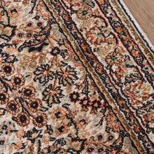 Load image into Gallery viewer, Hali Handmade Silk Persian Kashmir Hall Runner Rug in Cream and Pastel Tones. B13133
