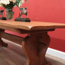 Load image into Gallery viewer, X Sold French Refectory Table, Twin Pedestal, Slab Top Kitchen Table, Dining Table. B11401

