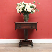 Load image into Gallery viewer, Antique English Mahogany Jewellery or Coin Table, Side or Lamp Table, Games or Card Table B11983
