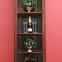 Load image into Gallery viewer, x SOLD Tall and Narrow go-anywhere Vintage French Bookcase, Display Cabinet, Cupboard. B11940
