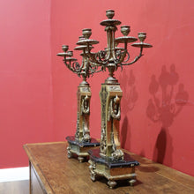 Load image into Gallery viewer, Pair of Antique French Table or Sideboard Candelabras, Candlestick Holders B11313
