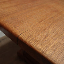 Load image into Gallery viewer, X Sold French Refectory Table, Twin Pedestal, Slab Top Kitchen Table, Dining Table. B11401
