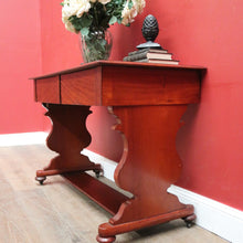 Load image into Gallery viewer, Antique Australian Cedar Two-Drawer Sofa Table or Side Table, or Colonial Cedar Table. B11763
