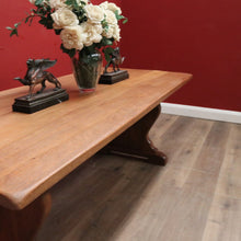 Load image into Gallery viewer, X Sold French Refectory Table, Twin Pedestal, Slab Top Kitchen Table, Dining Table. B11401

