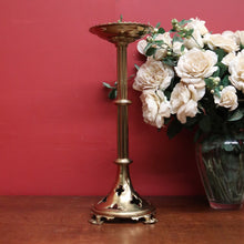 Load image into Gallery viewer, Antique French Holy Water Vessel, with Quatrefoil Fretwork Base, Fluted Pedestal. B11541
