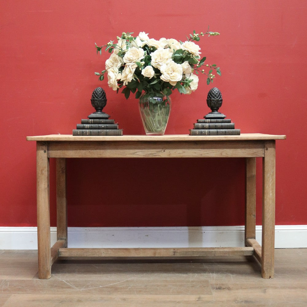 x SOLD Antique French Pale Oak Hall Table, Sofa Table, Kitchen Island or Table, or Desk. B11434