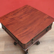 Load image into Gallery viewer, Antique English Mahogany Jewellery or Coin Table, Side or Lamp Table, Games or Card Table B11983
