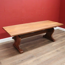 Load image into Gallery viewer, X Sold French Refectory Table, Twin Pedestal, Slab Top Kitchen Table, Dining Table. B11401
