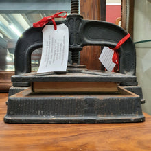 Load image into Gallery viewer, Antique French Cast Iron Book Press – Decorative, Functional, Useful. B12315
