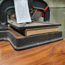 Load image into Gallery viewer, Antique French Cast Iron Book Press – Decorative, Functional, Useful. B12315
