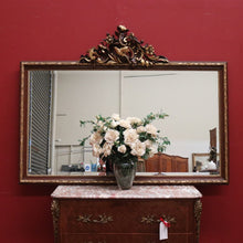 Load image into Gallery viewer, Antique Mirror, Gilt Italian Wall Mirror, Hall Mirror with Bird and Scrollwork Detail. B11627
