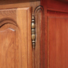 Load image into Gallery viewer, x SOLD Antique French Oak and Tri-fold Bevelled Mirror Dressing Table or Ladies&#39; Desk B11552
