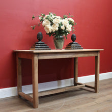 Load image into Gallery viewer, x SOLD Antique French Pale Oak Hall Table, Sofa Table, Kitchen Island or Table, or Desk. B11434
