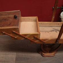 Load image into Gallery viewer, x SOLD Vintage French Knitting or Sewing Box with a Scissor Action Opening and 5 Section Storage. B11873
