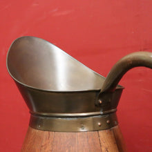 Load image into Gallery viewer, x SOLD Antique French Pitcher or Jug, French Oak and Brass Bound Water Jug or Ewer. B11954
