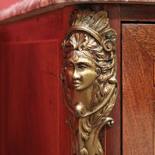 Load image into Gallery viewer, Antique French Chest of Drawers with Marble Top and Gilt Brass Handles and Mounts. B11542
