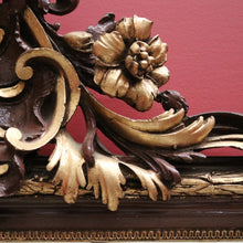 Load image into Gallery viewer, Antique Mirror, Gilt Italian Wall Mirror, Hall Mirror with Bird and Scrollwork Detail. B11627
