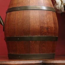 Load image into Gallery viewer, x SOLD Antique French Pitcher or Jug, French Oak and Brass Bound Water Jug or Ewer. B11954
