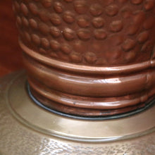 Load image into Gallery viewer, x SOLD Antique Belgian Copper and Brass Umbrella Holder or Stand, Fleur de Lis in Shield. B11680
