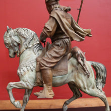 Load image into Gallery viewer, x SOLD 1940 Edition of Emile Guillemin&#39;s &#39;Arab Rider&#39; Carrying Wild Game, Bronze Statue. B11301
