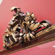 Load image into Gallery viewer, Antique Mirror, Gilt Italian Wall Mirror, Hall Mirror with Bird and Scrollwork Detail. B11627

