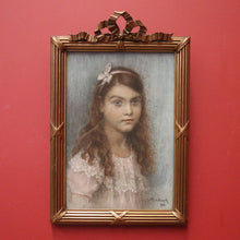 Load image into Gallery viewer, x SOLD Antique French/Belgian Artwork/painting, Coloured Drawing. 1916 Signed M de Loyola. B11632
