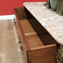 Load image into Gallery viewer, x SOLD Antique French Chest of Drawers with Marble Top and Gilt Brass Handles and Mounts. B11542
