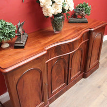 Load image into Gallery viewer, Antique English Mahogany Four-door Sideboard, Hall Cabinets or Buffet Cupboard. B11982
