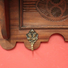 Load image into Gallery viewer, French Provincial Vintage Coat Rack with Brass Hooks for Coats and Hats. B11805
