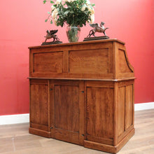 Load image into Gallery viewer, x SOLD Antique Cutler Desk, Twin Pedestal Cutler, NY, Buffalo Roll Top Office Desk with Key. B11931
