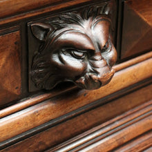 Load image into Gallery viewer, x SOLD - Antique French Walnut and Glass Bookcase or China Cabinet with a Drawer to the Base. B11909
