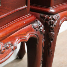 Load image into Gallery viewer, Pair of Vintage Johnson’s Australian Cedar Bedside Cabinets Lamp Tables. B13138
