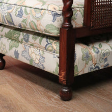 Load image into Gallery viewer, x SOLD Antique Australian Cedar Armchairs, Cane Side Lounge Chairs, Pair of Chairs. B11779
