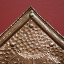 Load image into Gallery viewer, x SOLD Antique Belgian Copper and Brass Umbrella Holder or Stand, Fleur de Lis in Shield. B11680
