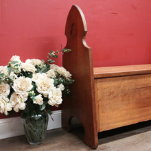 Load image into Gallery viewer, x SOLD Antique French Oak Pew or Settle, Lift top Bench Church Pew, Chair or Hall Seat B11461
