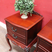 Load image into Gallery viewer, Pair of Vintage Johnson’s Australian Cedar Bedside Cabinets Lamp Tables. B13138
