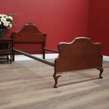 Load image into Gallery viewer, Vintage Australian Cedar Single bed, headboard, foot and two side rails. Built by Starkey and Christo, Brisbane. B11773
