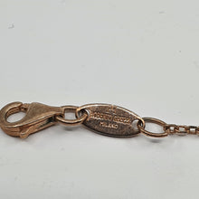 Load image into Gallery viewer, Sterling silver bracelet, rose gold plated, set with cubic zirconia, stamped 925 Milano
