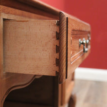 Load image into Gallery viewer, x SOLD Antique French Oak and Tri-fold Bevelled Mirror Dressing Table or Ladies&#39; Desk B11552
