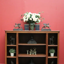 Load image into Gallery viewer, x SOLD Antique French Oak Bookcase, Three Section Open-fronted Bookcase Display Cabinet. B11670
