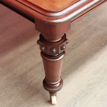Load image into Gallery viewer, x SOLD Antique English Mahogany Dining Table or Kitchen Table with Two Extension Leaves. B11924
