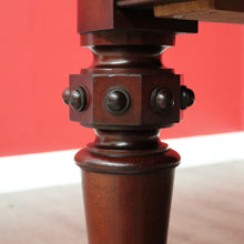 Load image into Gallery viewer, x SOLD Antique English Mahogany Dining Table or Kitchen Table with Two Extension Leaves. B11924
